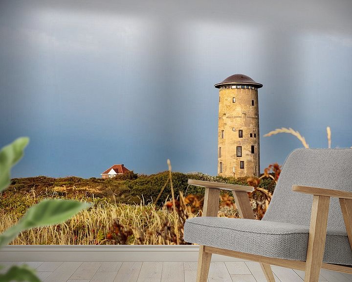 Sfeerimpressie behang: Watertoren van Domburg van Erik Wouters