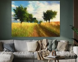 Example of the artwork in a room