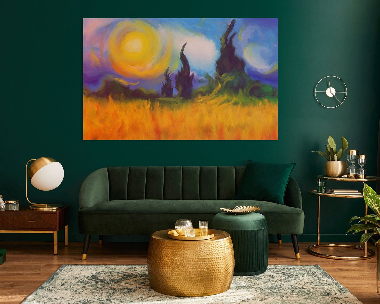 Example of the artwork in a room