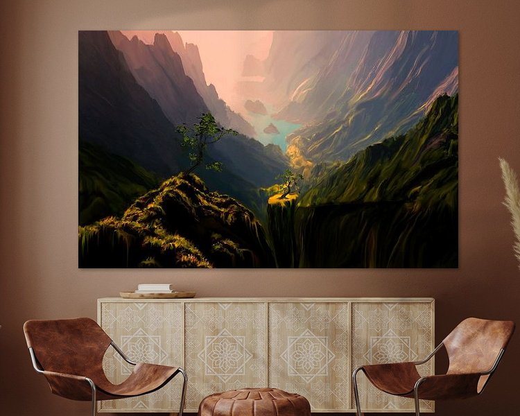 Example of the artwork in a room