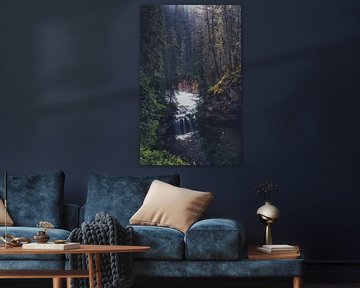 Herfst waterval van Loris Photography