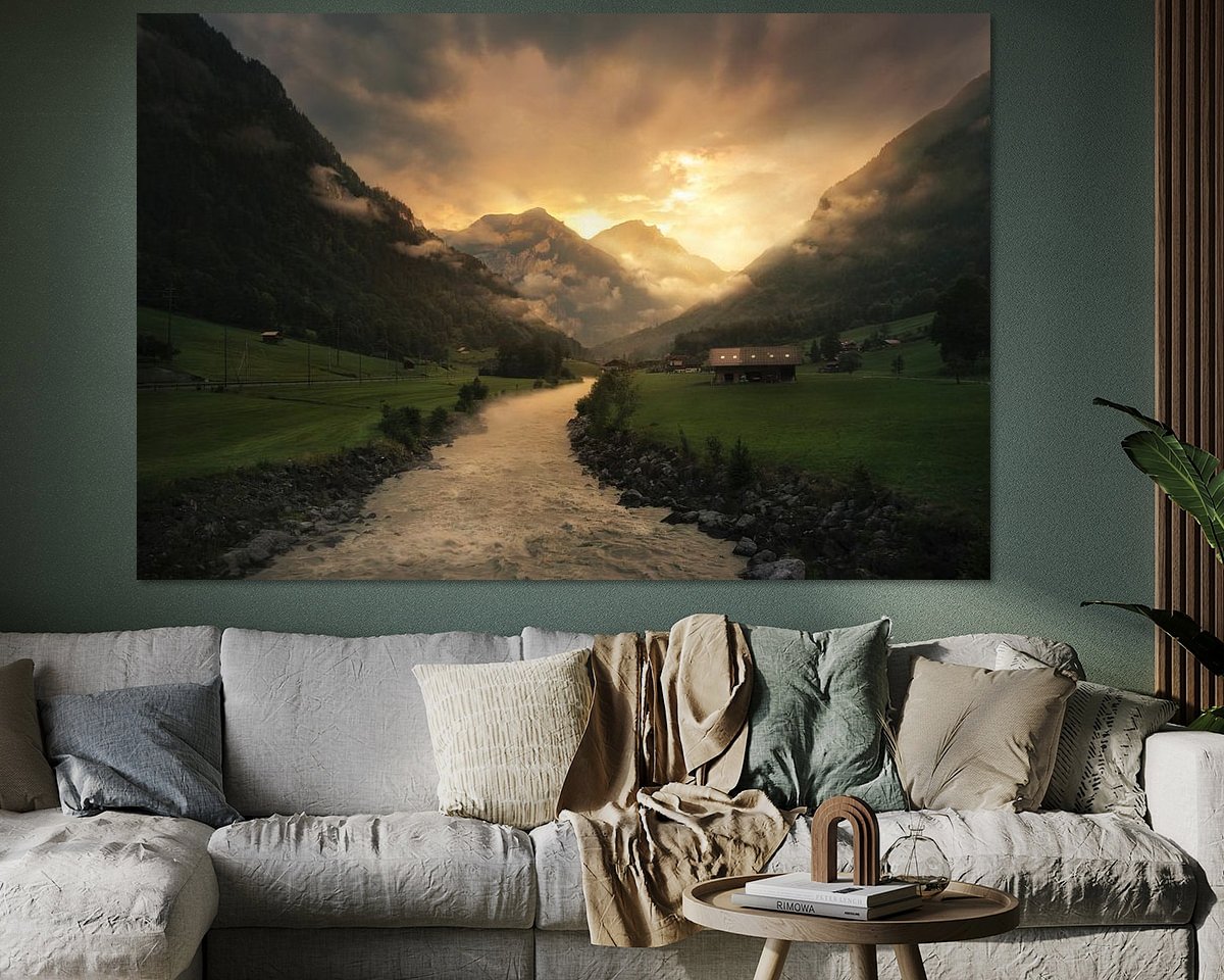 Example of the artwork in a room