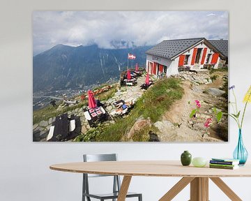 Bovenop de berg in de Franse Alpen von Rosanne Langenberg