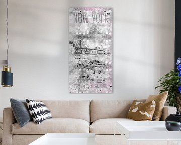 Graphic Art Pebble Beach View to Manhattan by Melanie Viola