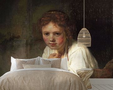 Meisje in 't venster - Rembrandt van Rijn