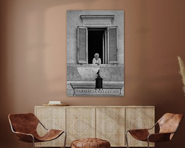Rom fotografiert in schwarz und weiß, straßenfotografie von heidi borgart