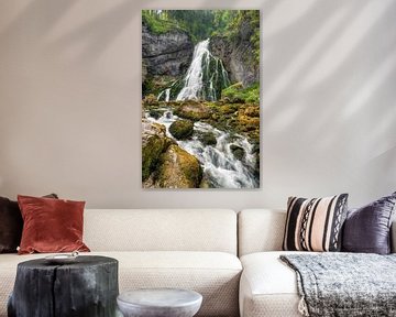 Waterfall in Golling in Austria