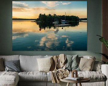 Archipelago on the Baltic Sea coast in Sweden