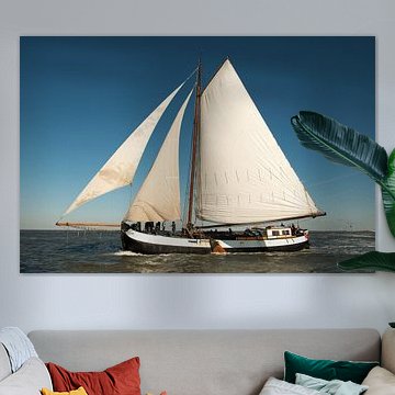 Sailboat in the wind