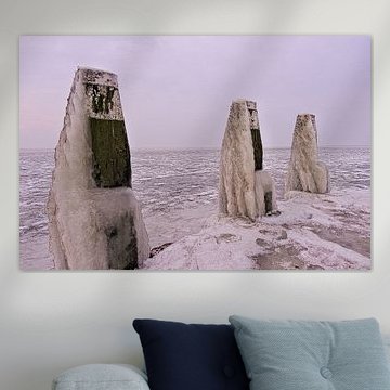 IJsselmeer dichtbevroren