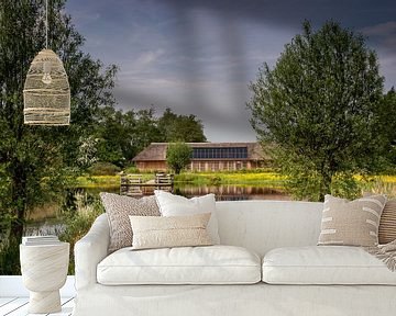 View through to the Curringher barn Kornhorn by Martijn van Dellen