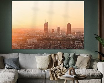 Sunrise Skyline van Sander van der Werf