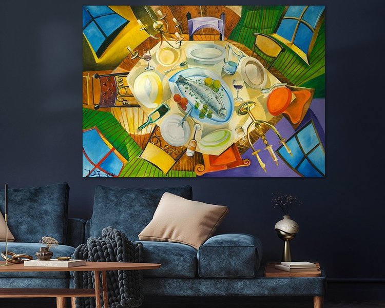 Example of the artwork in a room