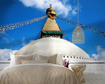 Stupa Bodhnath in Kathmandu Nepal von Jan van Reij