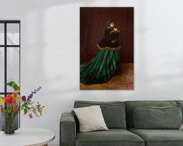 De vrouw in de groene jurk - Claude Monet