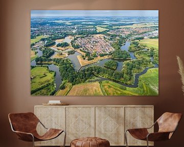 Photographie aérienne et vue aérienne de la ville historique fortifiée de Naarden sur Original Mostert Photography