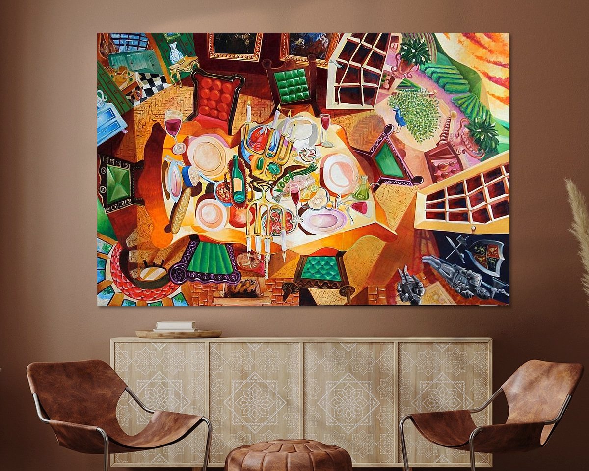 Example of the artwork in a room