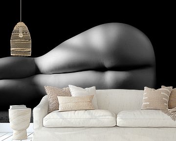 Shape of a Woman in Low-Key Bodyscape by Art By Dominic