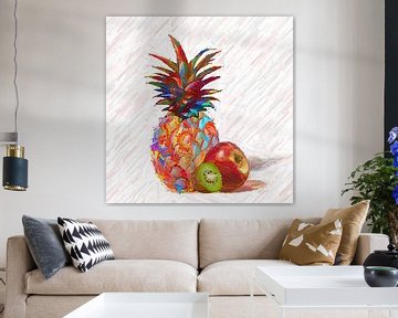 Ananas coloré à la pomme