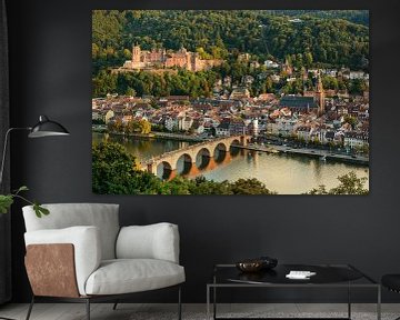 De oude stad van Heidelberg van Michael Valjak