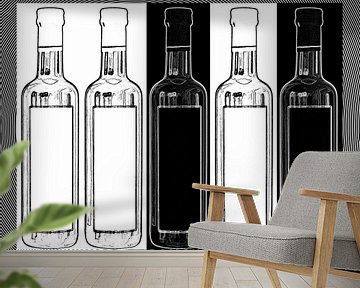 Glass bottles van Leopold Brix