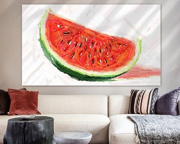 Melon abstract by Marion Tenbergen