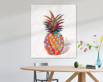 Abstracte ananas van Marion Tenbergen
