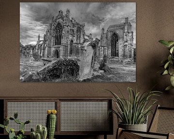 Kerkhof van Melrose Abbey van Floris van Woudenberg