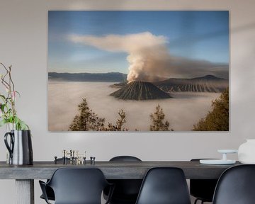 Vue du volcan Bromo sur Koen van der Werf