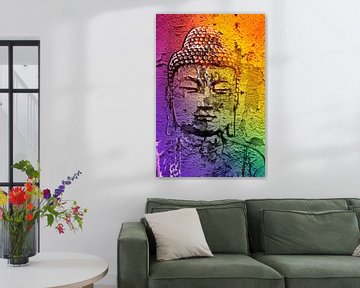 Buddha an einer Wand