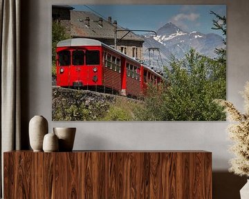 Zug Chamonix Mont Blanc von Anne van IJs
