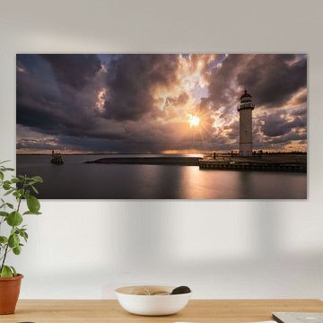 Panorama du phare de Hellevoetsluis sur Vincent Fennis