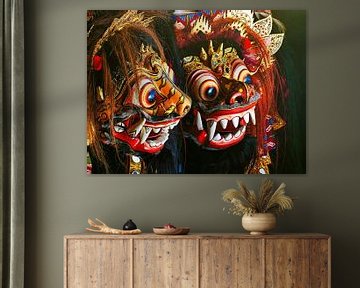 Masques de Bali Barong sur Eduard Lamping