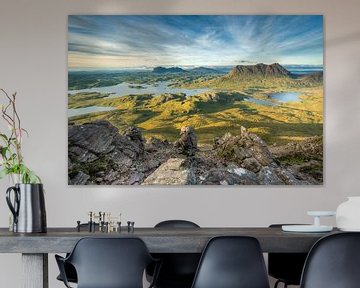 Aussicht vom Stac Pollaidh in Schottland von Michael Valjak