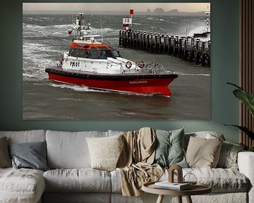 Lotsenboot auf der Westerschelde bei Vlissingen von MSP Canvas