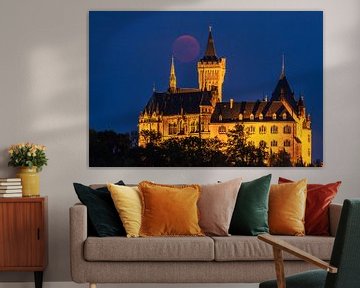 Blood Moon and Wernigerode Castle by Oliver Henze
