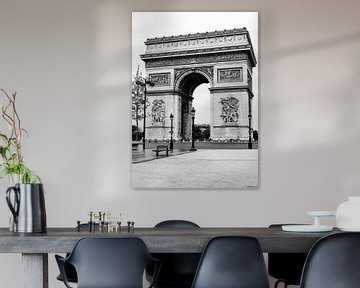 Arc de Triomphe, Paris, France/ black and white by Lorena Cirstea