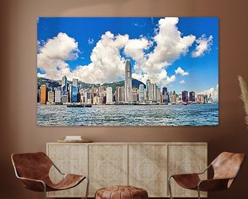 Skyline Hong Kong sur Eduard Lamping