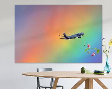 Regenboog Boeing van Martin Boschhuizen