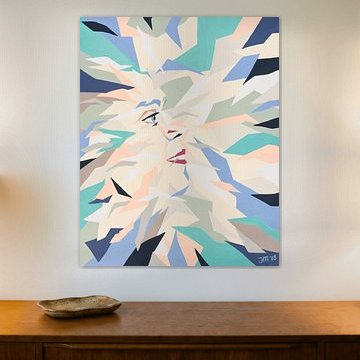 Buntes abstraktes Porträt | Vera Nummer 5