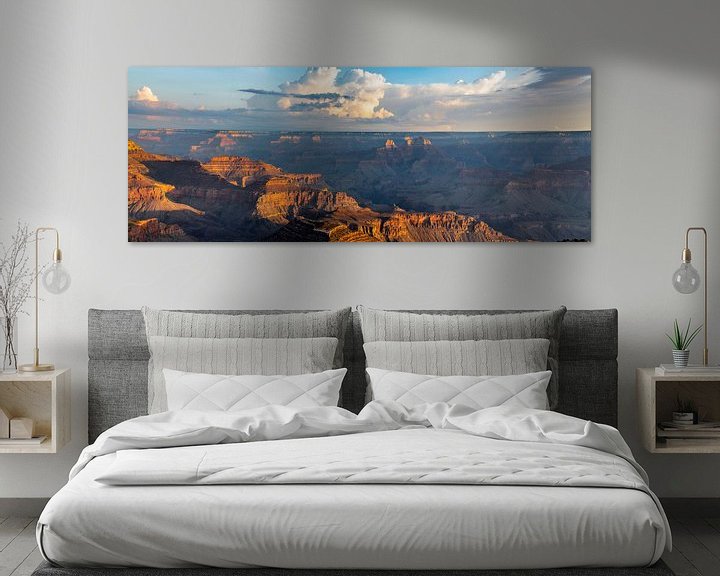 Impression: Large format panorama of the sunrise at Grand Canyon National Park sur Remco Bosshard