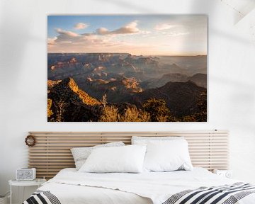 Zonsopkomst Grand Canyon - Zonneharpen en schaduwen