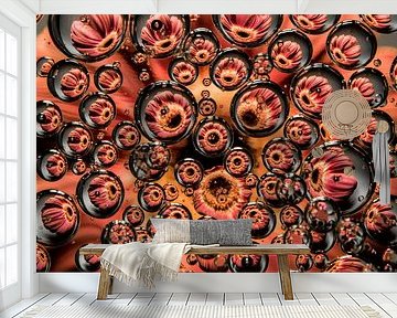 Panorama of a pink Gerbera by Marjolijn van den Berg