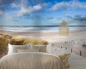 dunes and beach by Arjan van Duijvenboden