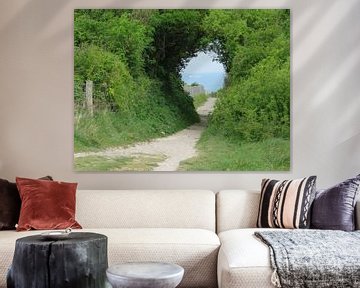 View to the sea in France -  doorkijk naar de zee in Frankrijk - durch Blick in Frankreich van Ineke Duijzer