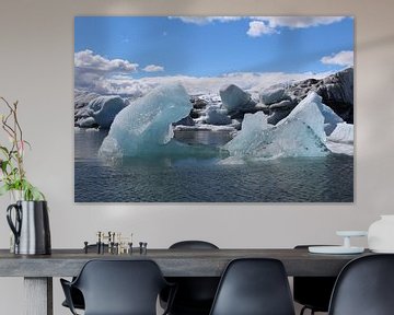 Jökulsárlón gletsjermeer IJsland van Berg Photostore
