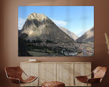 Gezicht in de berg - Peru van Berg Photostore