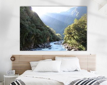 Incatrail - Fluss am Machu Picchu Peru von Berg Photostore