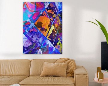 Modern, Abstract Digital Artwork - The Imaginary World Outside (Left) by Art By Dominic