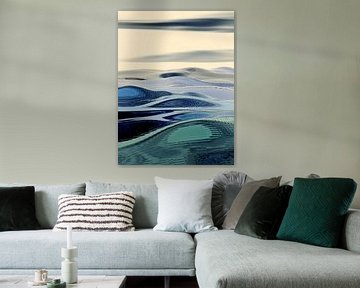 Abstract Landschap 15 van Angel Estevez